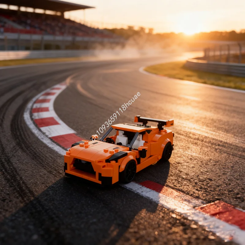 

321 шт. MOC Nissan GT R City Champions, модель суперкара, строительные блоки, рождественские подарки, креативная идея игрушки, кирпич, детский день рождения