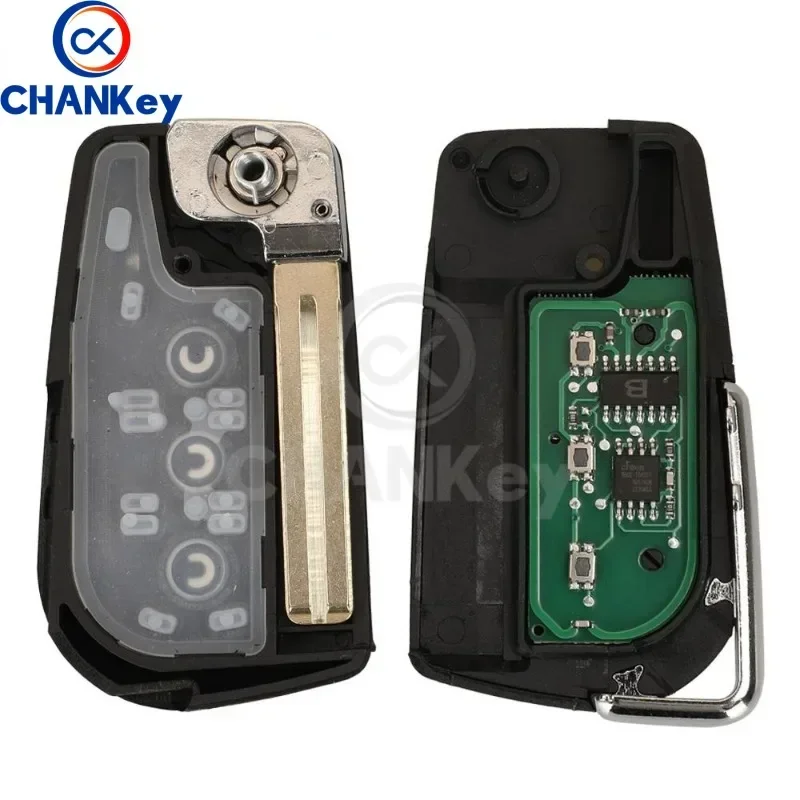 CHANKey New Upgraded Remote Flip US Car Key Fob 312MHZ 4D68/4C Chip Dla Lexus LX470 2003-2009 GX470 2003-2009 RX300 HYQ1512V