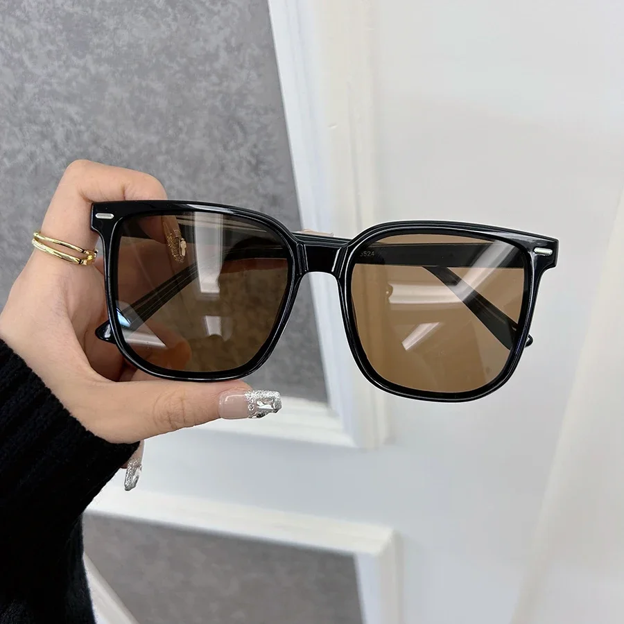 Designer Brand Square Sunglasses Women Men Lovely Big Frame Sun Glasses Female Mirror Colors Cute Fashion