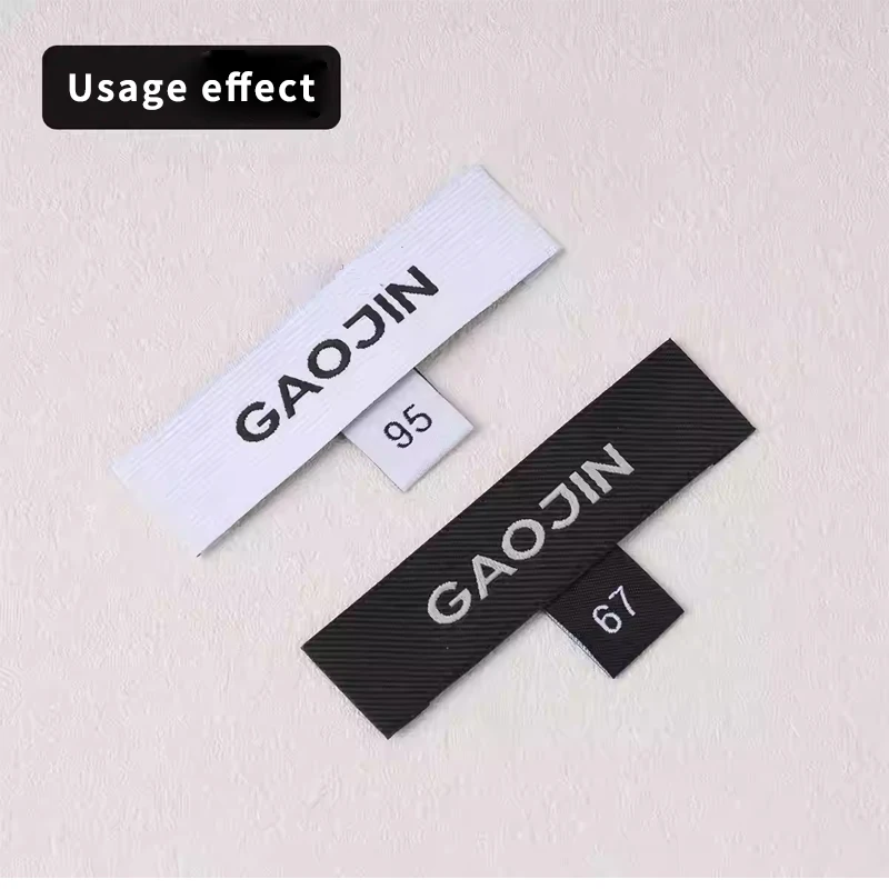 Factory sells clothing size labels, women's clothing double brocade fine yarn high-density size labels, size markings, digital l