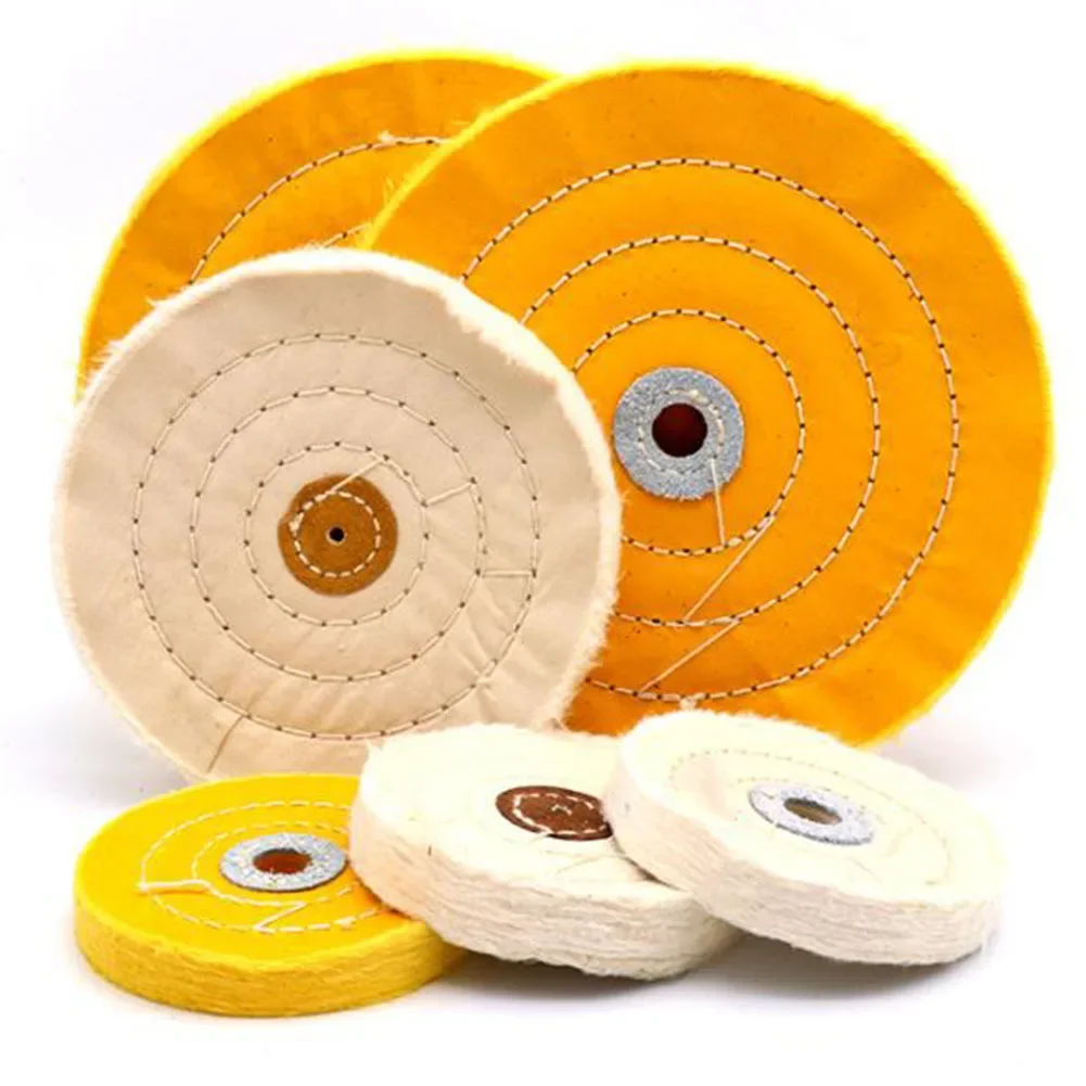 

4in 50PLY Polishing Buffing Wheel Cloth Buffing For Metal Jewelry Hardware Polishing Grinding Power Tools