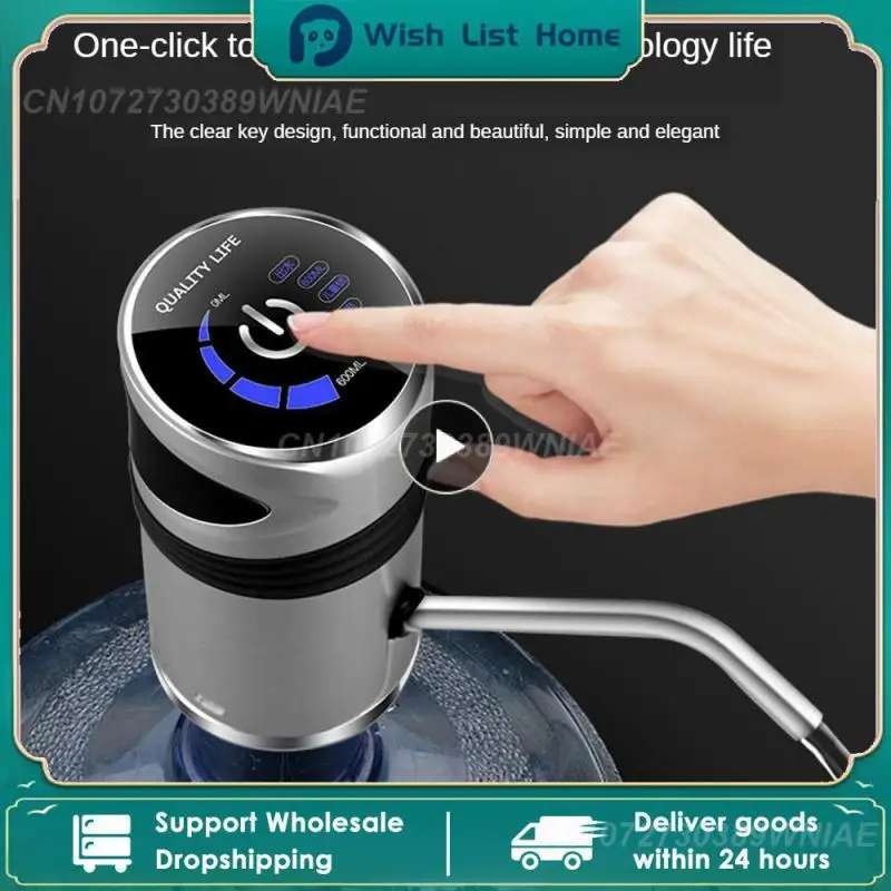 

saengQ Automatic Electric Water Pump USB Charging Button Dispenser Gallon Bottle Drinking Switch For Water Pumping Device