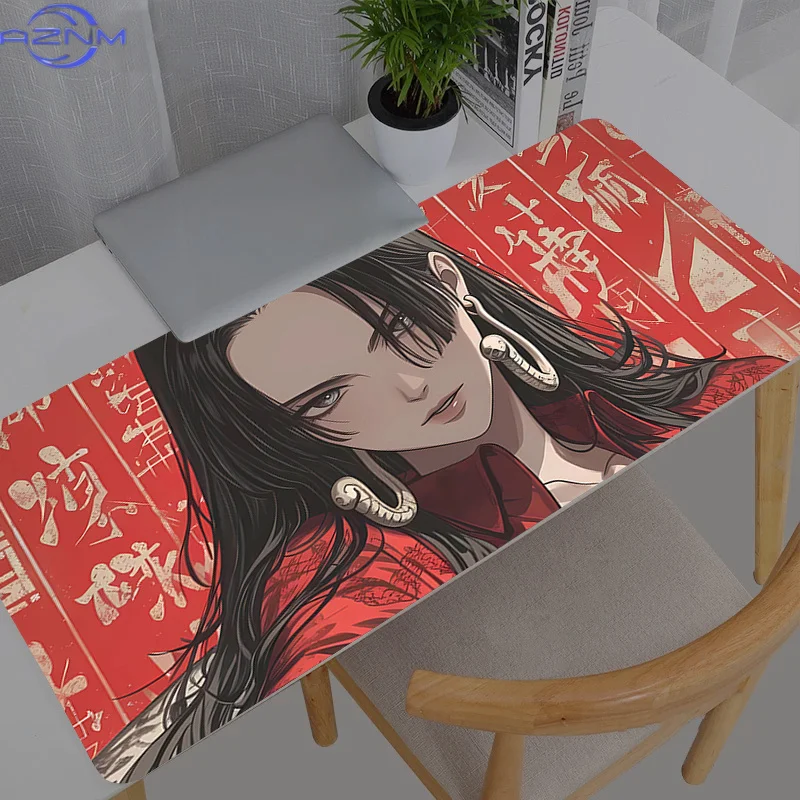 Computer Varmilo Keyboard Boa Hancock Mouse Pad One Piece Anime Gaming Accessories Table XXL Gamer Carpet Desk Mat  Mousepad