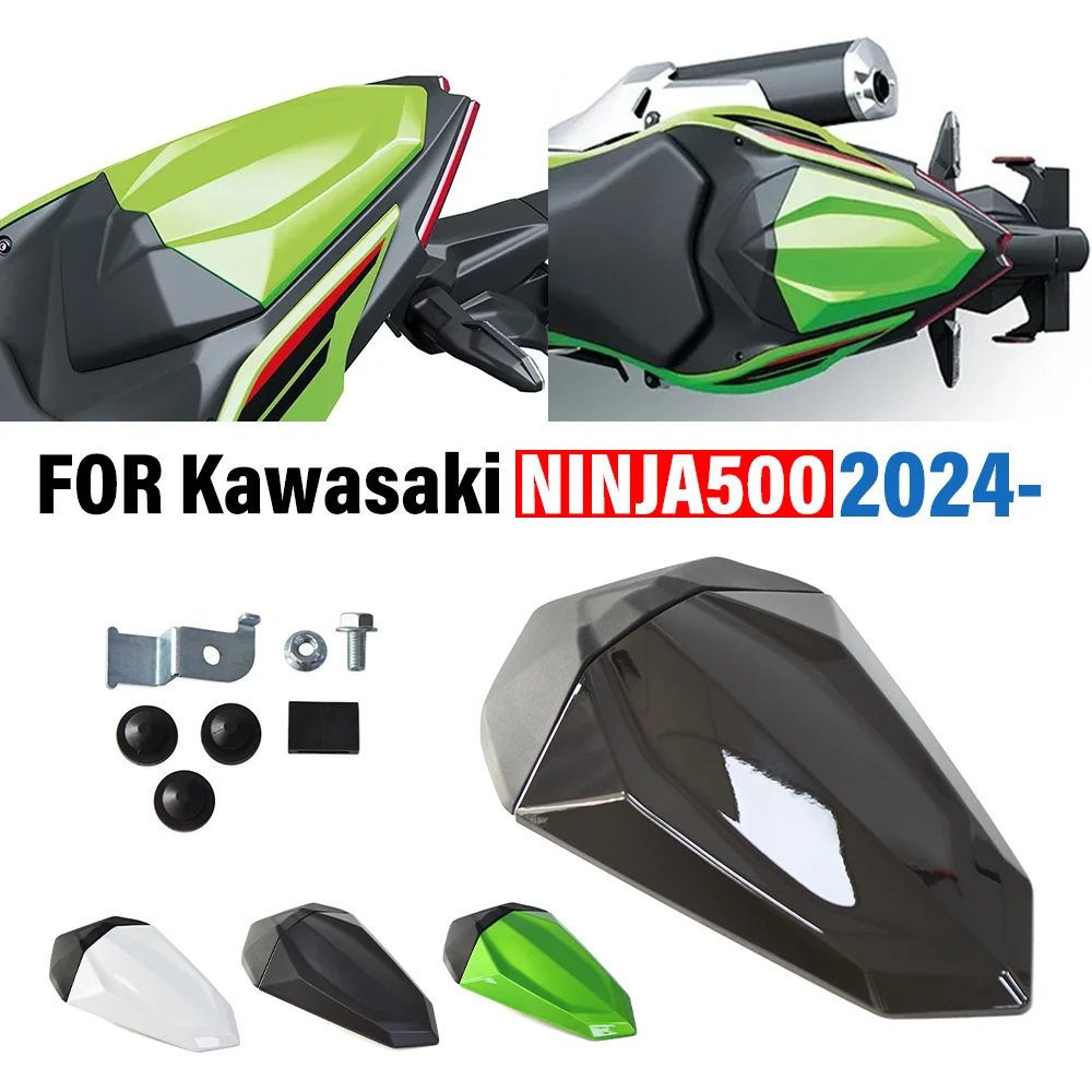 

Motorcycle Rear Pillion For Kawasaki Ninja 500 Z500 SE NINJA500 Z500 SE 2024- Passenger Solo Seat Rear Cover Fairing Cowl Hump