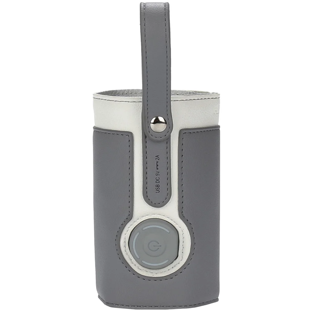 Bolsa calentadora de biberones portátil de PU con carga USB, calentador de biberones para viaje, calentador de leche materna, bolsa de Hospital para mamá