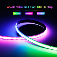 W2812B DC5V RGBIC COB Led Strip WS2812 160/180/240Leds/Pixels/m  High Density Individually Addressable Dream Color Light Tape