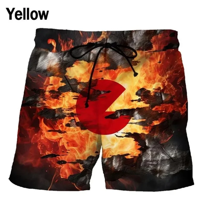 Beautiful Setting Sun 3D Printed Men Women Shorts Swimwear Quick Drying Swimming Trunks Men Homme Board Beach Surfing Shorts