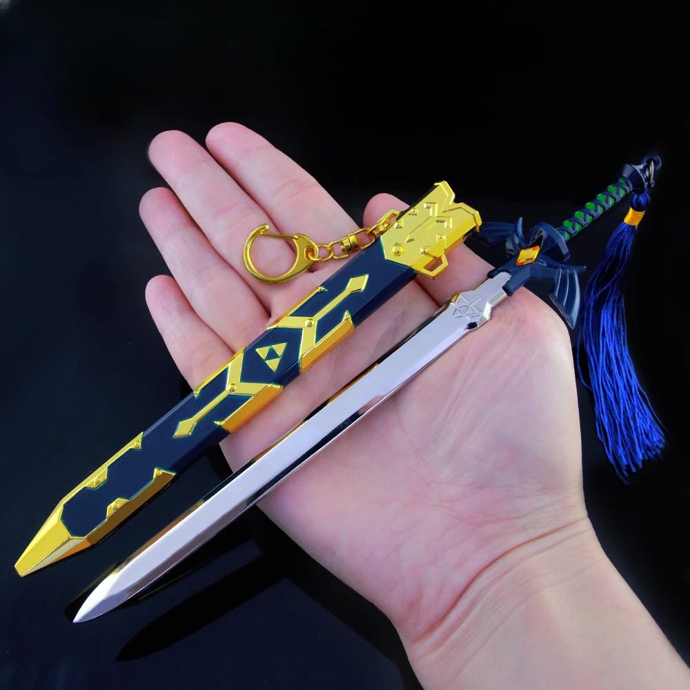 Tears of The Kingdom Game Weapon Tears of The Kingdom Link Model 22cm Samurai Sword Master Sword Enhanced Gifts Toys for Boys