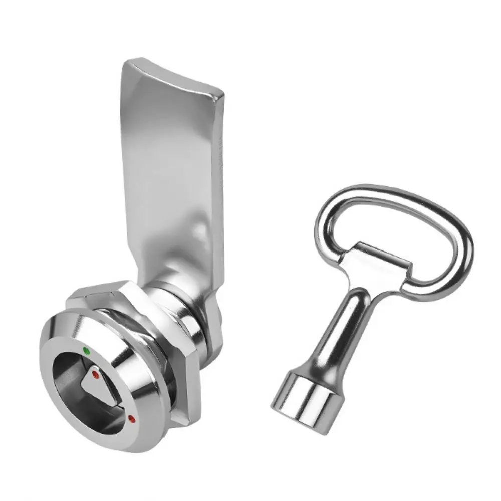 Durable Stainless Steel Triangle Cam Lock With Cap Flat Triangle Key Panel Lock Distribution Box Lock Tin Box Installation