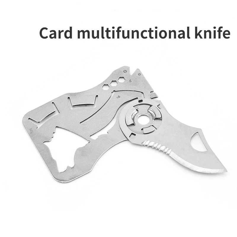 Wallet Card Knife EDC Outdoor Pocket Tools High Quality Camping Multi-functional Combination Tool Stainless Steel Accessories