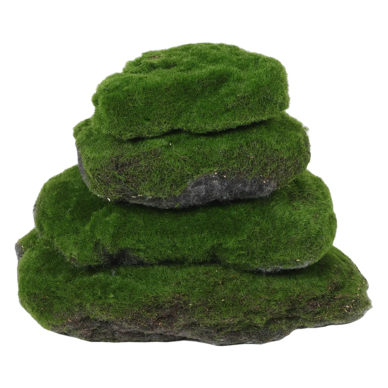 4-pcs-artificial-moss-stone-outdoor-rugs-model-grass-live-balls-flocking-aquarium-mini-dark-green