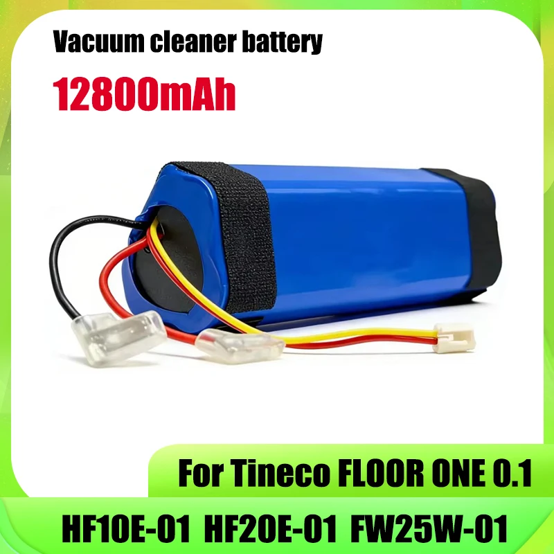21.6V 12800mAh, for Tineco FLOOR ONE 1.0 series vacuum cleaner battery replacement, FW25M-01 FW25W-01 FW09010ECN HF10E-01