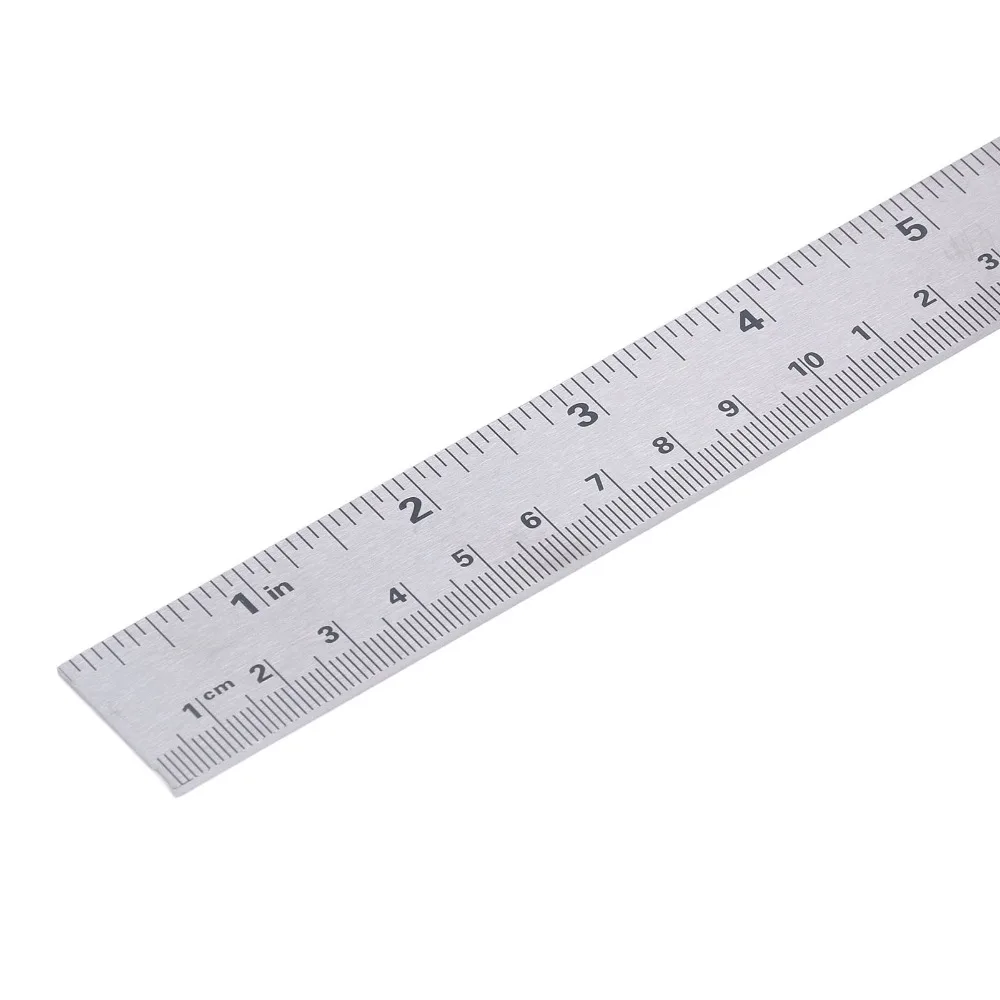 12-Inch Angle Protractor Stainless Steel 0-180 Degrees Carpentry Angle Ruler Silver Adjustable Protractor Square Construction