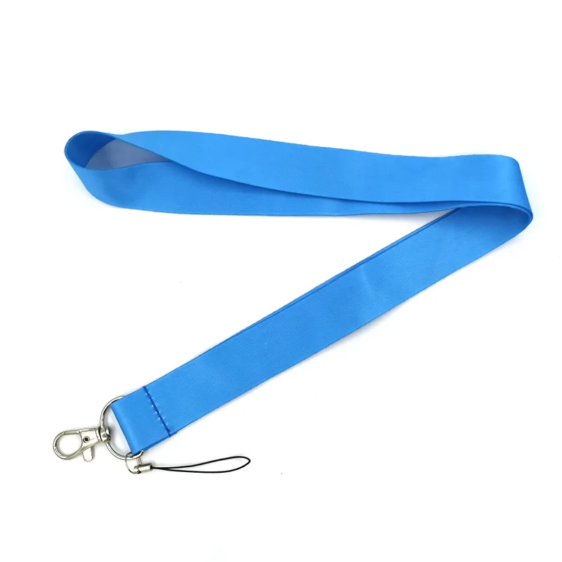 Sky Blue Color Key lanyard Car KeyChain ID Card Pass Gym Mobile Phone Badge Kids Key Ring Holder Jewelry Decorations