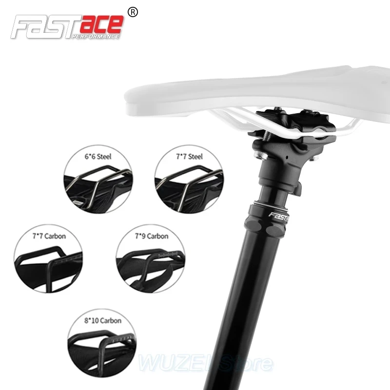 Fastace Seatpost MTB DH Bike Adjustable Dropper 27.2/28.6/30.0/30.4/30.9/31.6/33.9mm Downhill Bicycle Seat Post 440mm