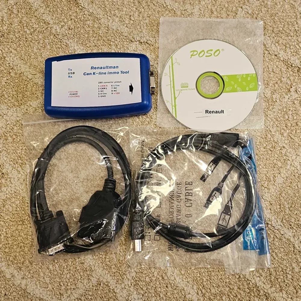 Newest V4.10 For Renaultman Can K-line Immo Tool for Renault CAN/K-line Immo Tool OBD2 Programmer R/W EEPROM