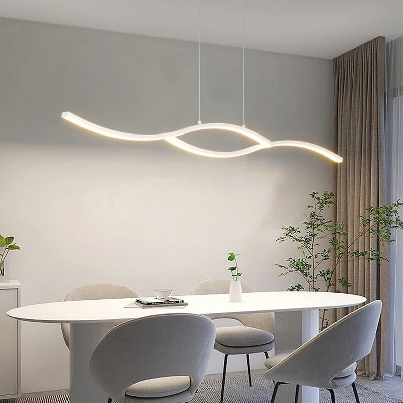 

Modern LED Pendant Light For Living Dining Room Kitchen Island Nordic Adjustable Chandelier Lighting Fixture Luster Hanging lamp