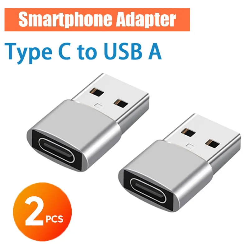 2PCS Type C to USB OTG Adapter USB Type C Male To Micro USB Female Converter For Macbook Samsung Huawei Xiaomi TypeC OTG Adapter