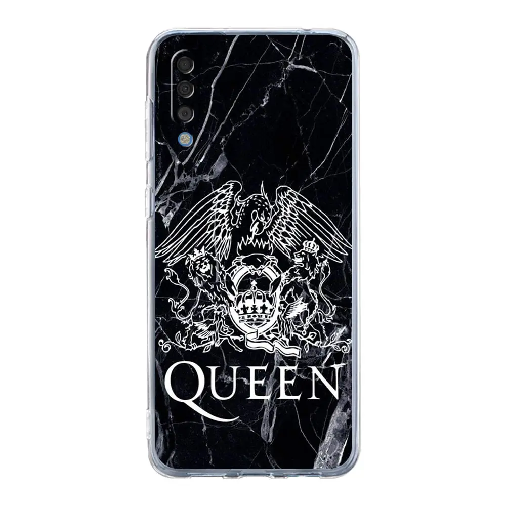 Clear Phone Case For Samsung A14 A50 A70 A30 A40 A20E A10S A20S A02S A04S A12 A22 A32 A34 A52 5G A54 Queen Freddie Mercury Cover