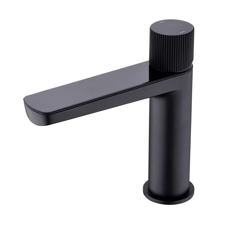 

Modern New Design Matte Black Basin Smart Tap Brass Touch Digital Faucet For Bathroom Sinks With Led Light Temperature Display