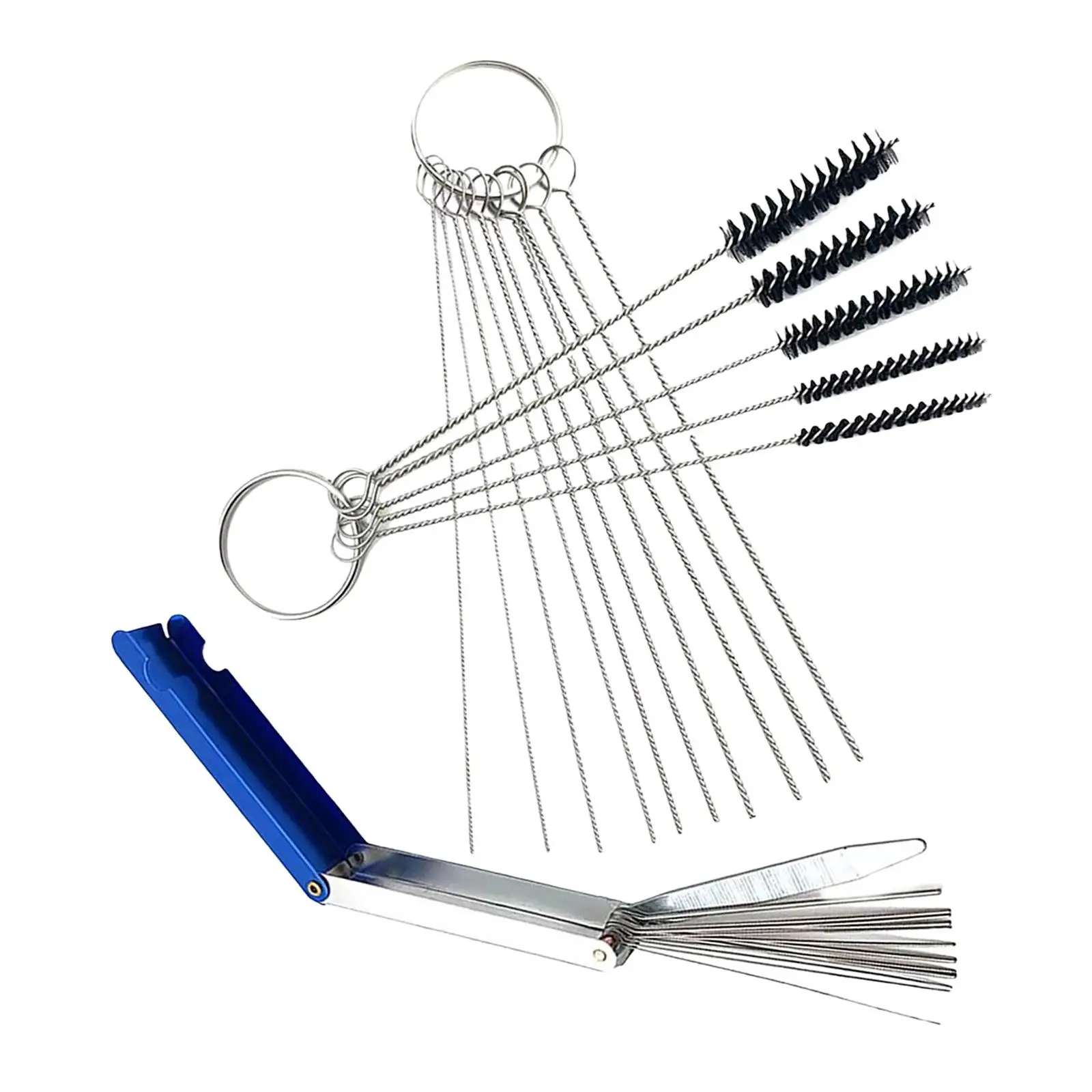 Motorcycle Engine Carburetor Cleaning Kit for Shower Heads Lightweight Accessory Brush Diameters 2mm, 3mm, 4mm, 5mm, 7 mm