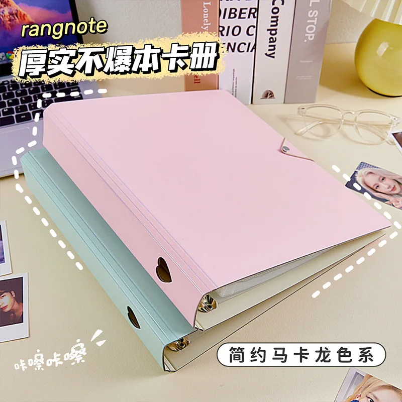 Large capacity A4 star chasing storage book loose leaf card book DIY 9 grid shell baffle small card 4 grid Polaroid album