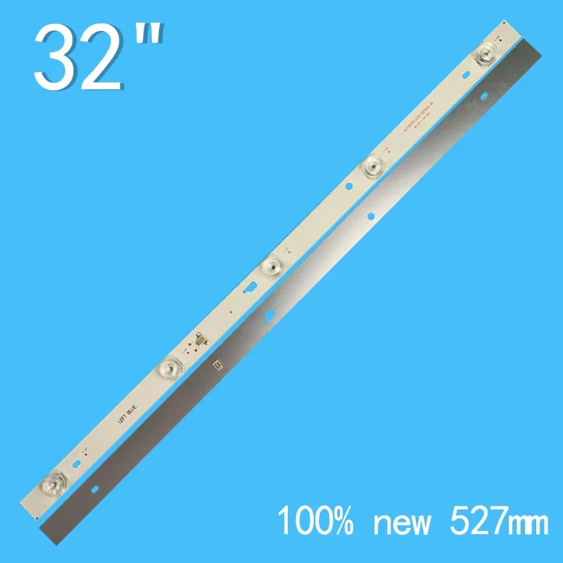 Striscia di retroilluminazione Tv Led 2Pcs 527MM 6V per Cantv 32 pollici muslimah V3 HR-3650-04145 C32KD210 C32KD110