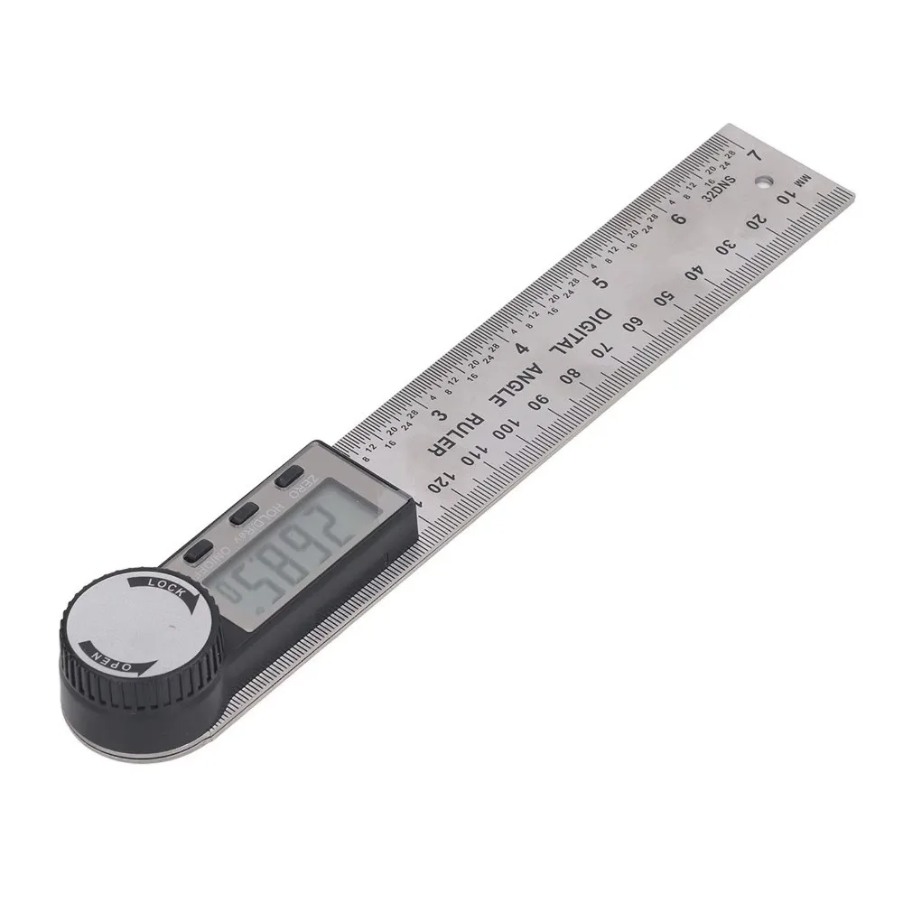 2 in 1 Digital Angle Finder High Accuracy Portable Electronic Angle Meter Precision Stainless Steel Electronic Goniometer