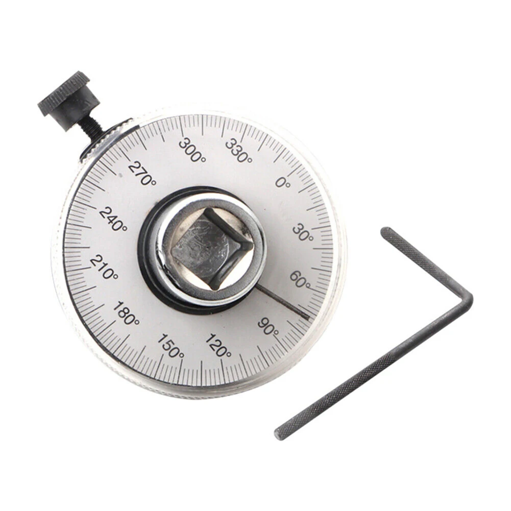 1/2 Inch Torque Wrench Angle Gauge Tool L-shaped Rod Wrench Transparent Shell Chromium Vanadium Steel Non-slip Digital Torque