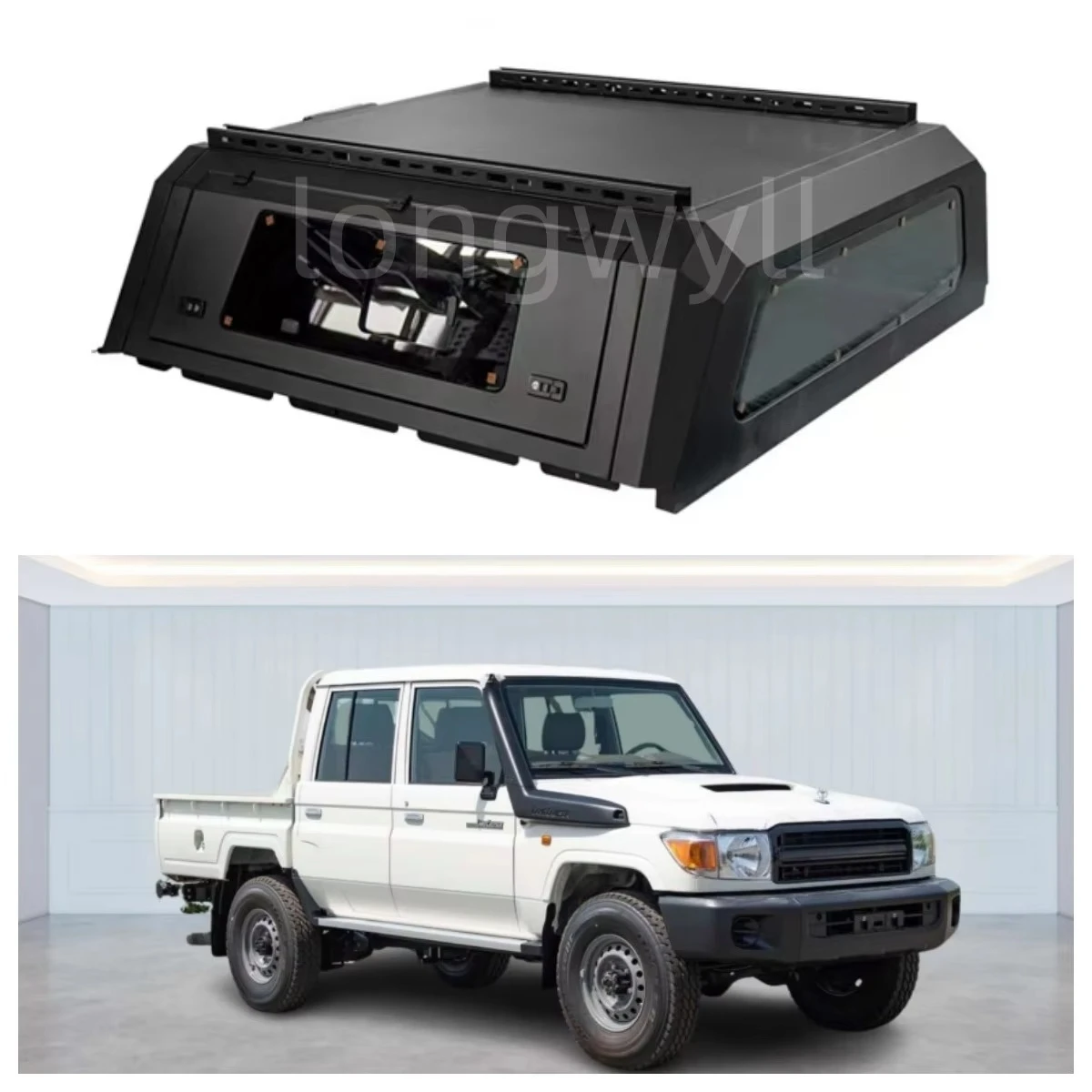 

Индивидуальный чехол для рулонного грузовика LC79, водонепроницаемый противоугонный чехол для пикапа, хвостовой ящик из алюминиевого сплава, выдвижной чехол для кровати