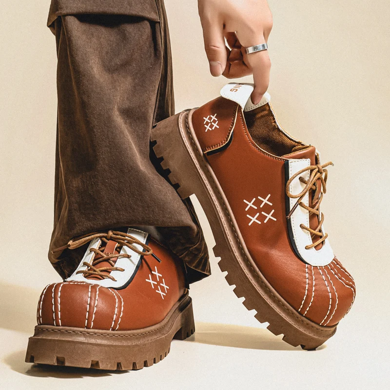 Winter Fashion Trend Essential for Outdoor Thick Soled High Rise Low Cut Casual Sports Shoe Anti Slip Sole Super Cool Men's Shoe