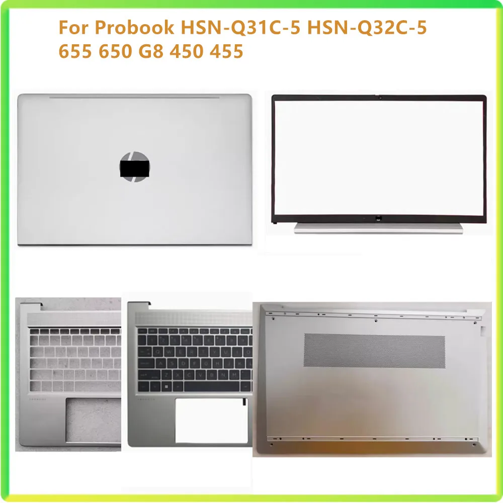 

New Laptop LCD Back Top Case Palmrest Upper Bottom Lower Cover Case For HP Probook HSN-Q31C-5 HSN-Q32C-5 655 650 G8 450 455