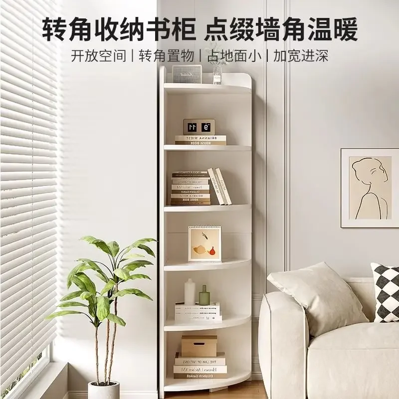 AOLIVIYA Living Room Wall Display Organizer Corner Floor Bookcase Cabinet Library Shelves Desk Bookshelf Storage Rack