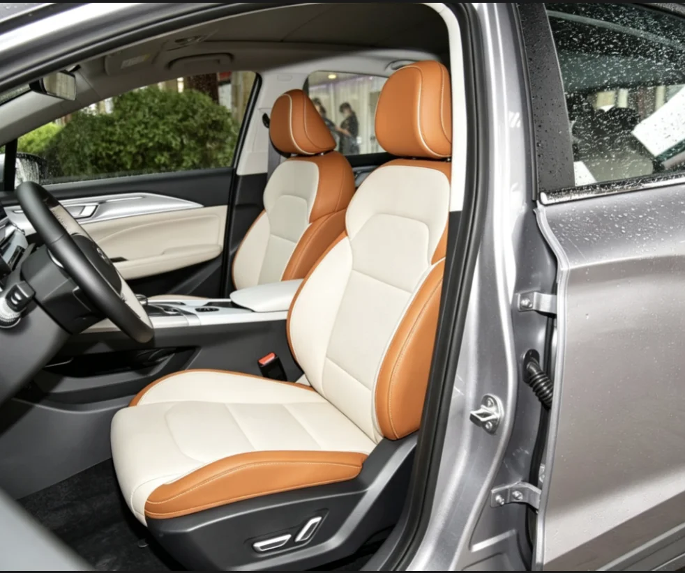 Für Geely Geometry C 2020 Maßgefertigte Autositzbezüge Luxuriöses Nappaleder 100% Passgenau Innenraumzubehör 360 ° Vollständige Abdeckung – Detail 3