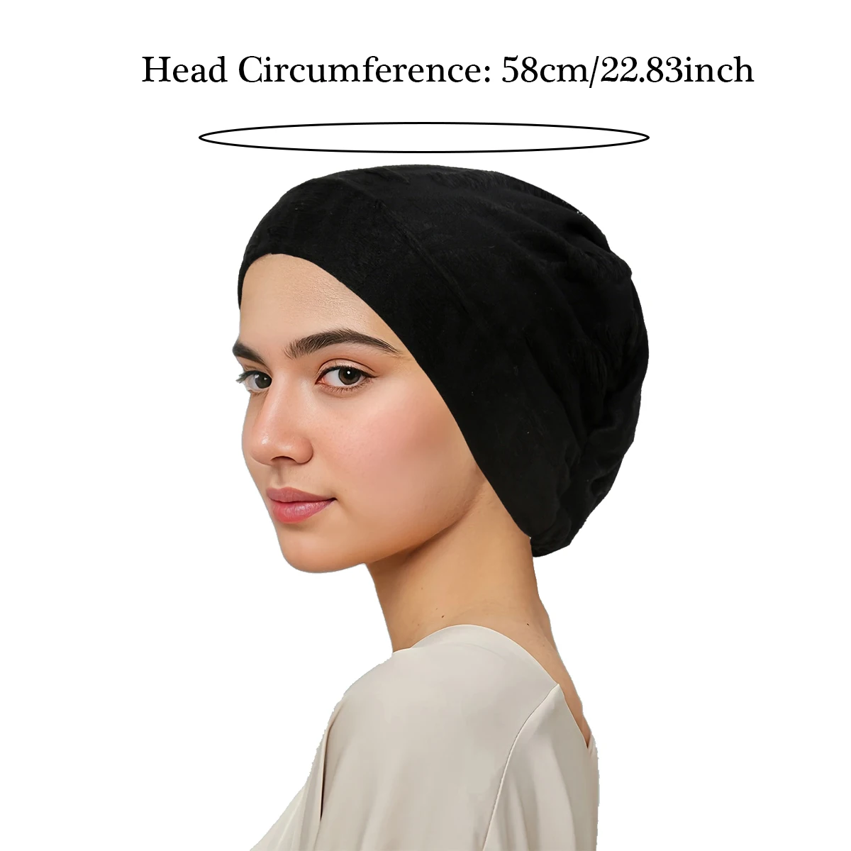 Ramadan Women Hijab Caps Solid Color Muslim Instant Turban Bonnet Ready To Wear HIjabs Headwrap Islamic Clothing Accessories