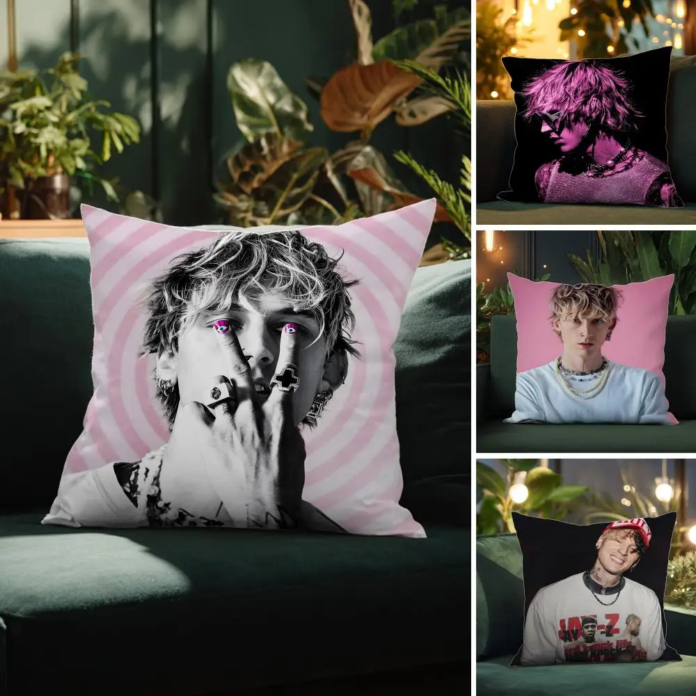 

Наволочка MGK Colson Baker Machine Gun Kelly-Y, комфортная, для дивана, шелковистая, элегантная, с невидимой молнией, декоративная наволочка для подушки