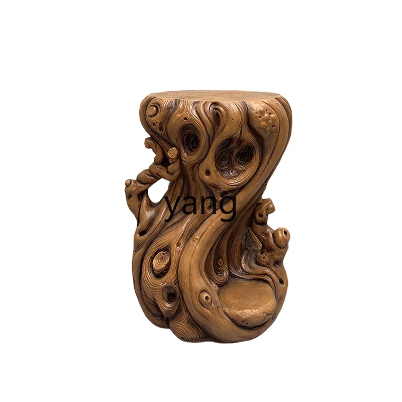 Lhh حامل زهور من الخشب غير الصلب على الطراز الصيني الجديد من الأرض إلى السقف رف نباتات بوعاء حامل زهور للشرفة #2