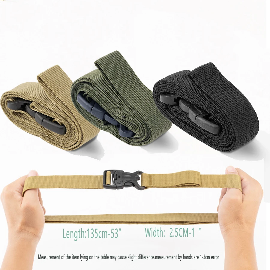 2/4 Stück Outdoor-Reisegurte, strapazierfähige Nylon-Ladungssicherungsgurte, Gepäckgurte, Camping- und Wander-Ladungssicherungsgurte mit Schnalle – Detail 6
