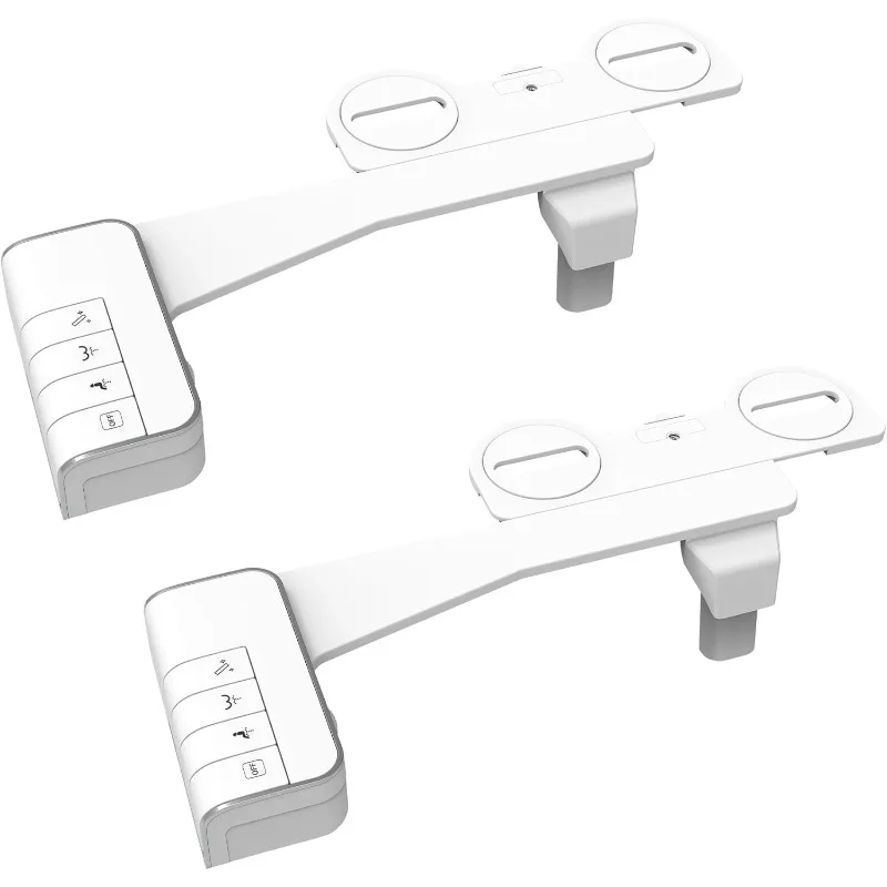 2 Pack Bidet Attachment for Toilet, Non-Electric Dual Nozzle for Frontal & Rear Wash, Adjustable Water Pressure Control