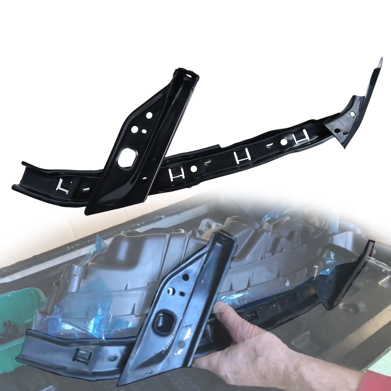 Pair Car Front Left Right Bumper Guide Mount Bracket Grille Retainer For Honda Civic 2012 2013 2014 2015 71190TR0A00 71140TR0A00