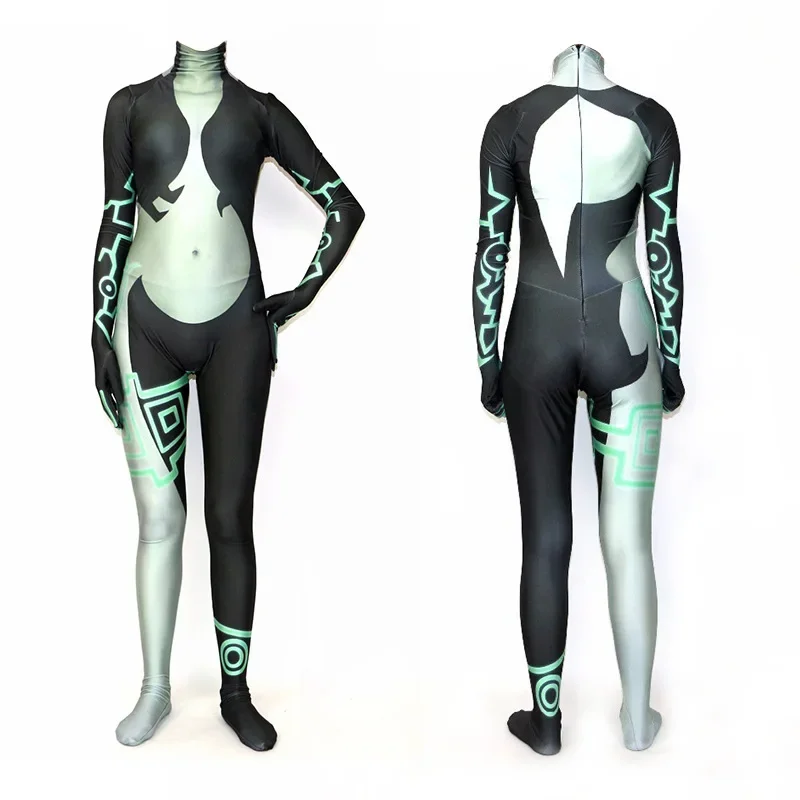 

Game Twilight Princess Cosplay Costume Ladies Midna Zentai Jumpsuit Costume Monkey Halloween Carnival Party Women Kids BodySuit