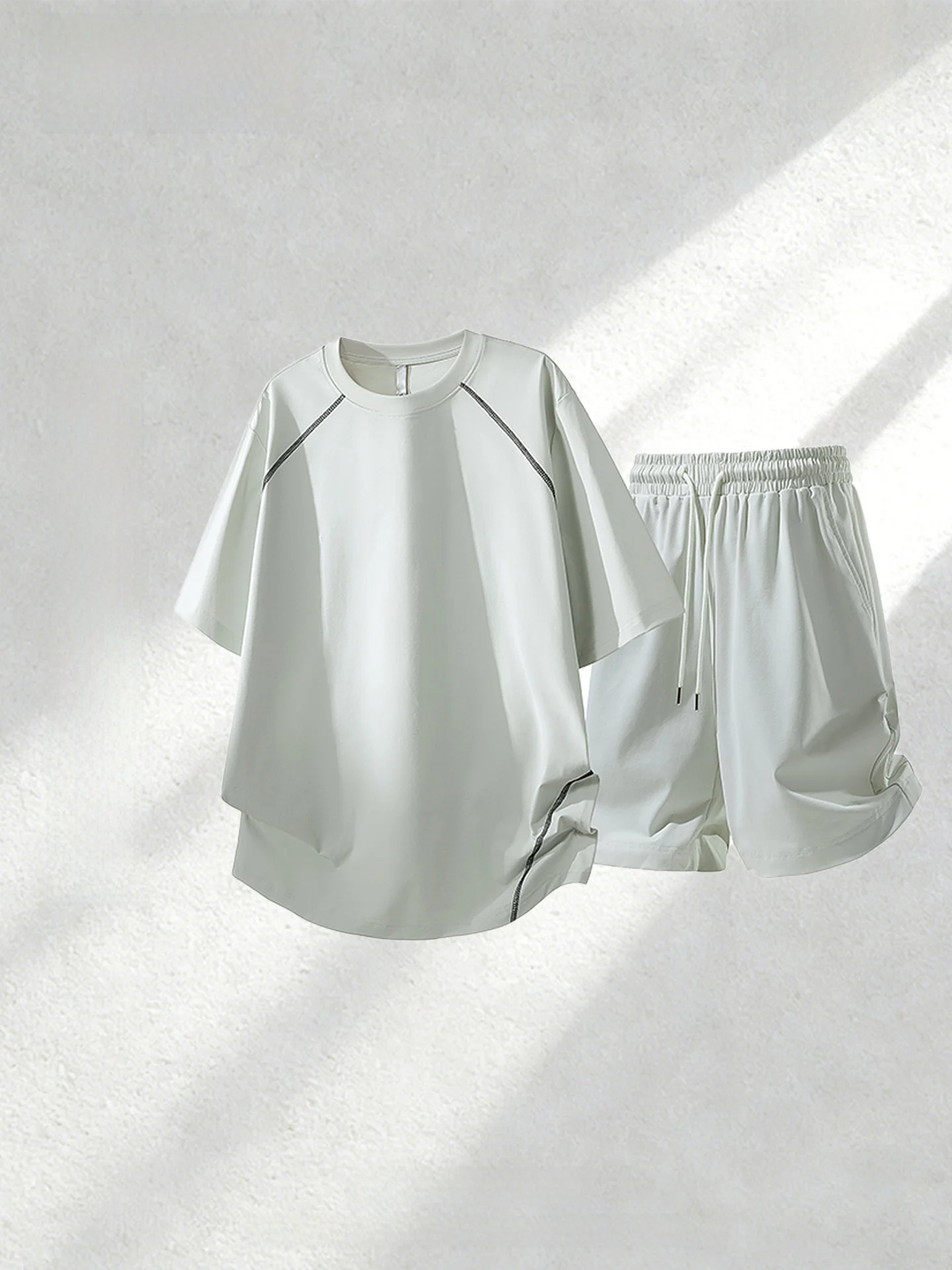 wassup-dozen-men's-ort-sve-sportswear-set-lightweight-qui-dry-summer-casual-two-piece-suit-comfortable-polyester-blend