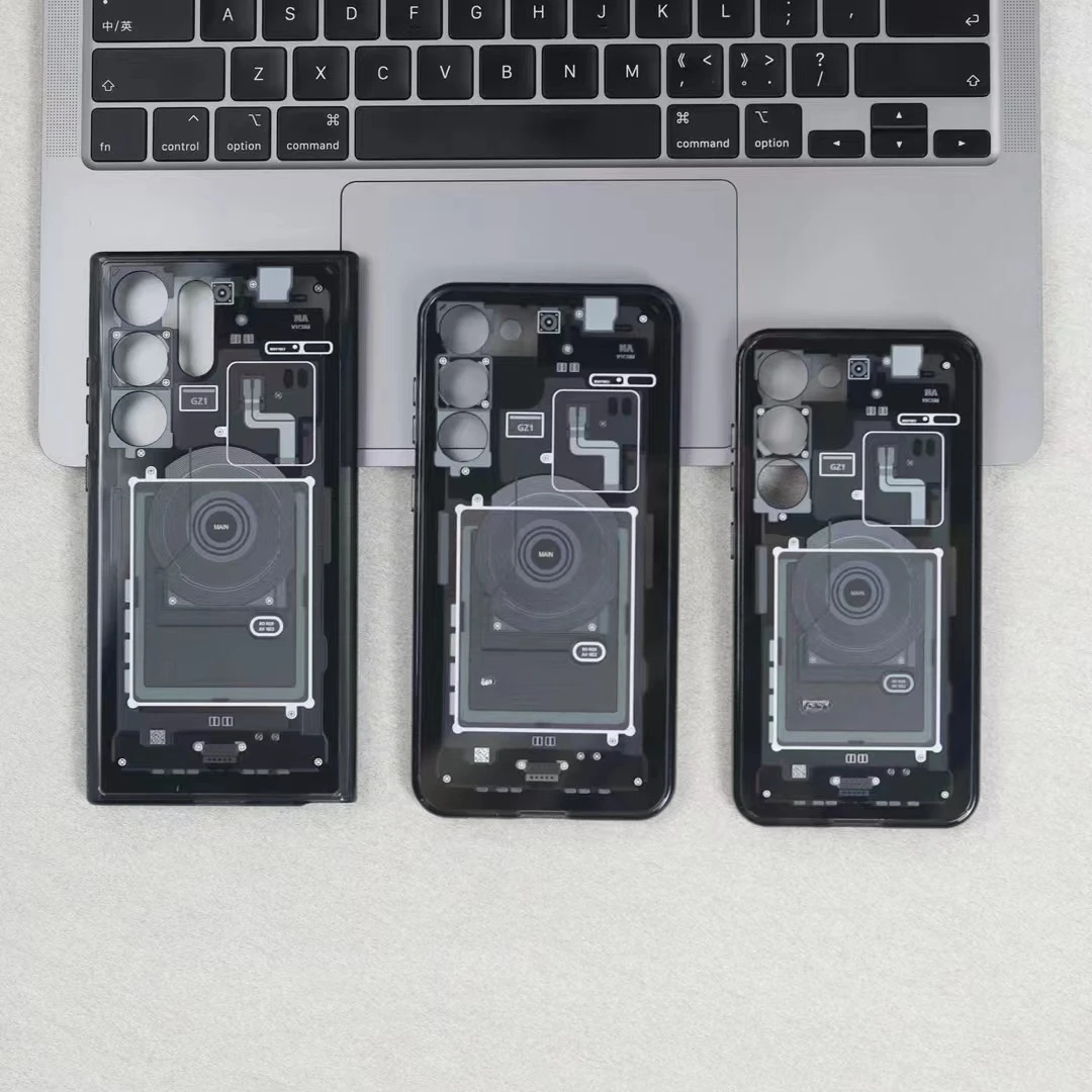 Technology Case for Samsung S24 S24 Ultra S23 Fine Hole Circuit Board Magnetic Anti-fall Phone Case for Samsung S24 S23 Series
