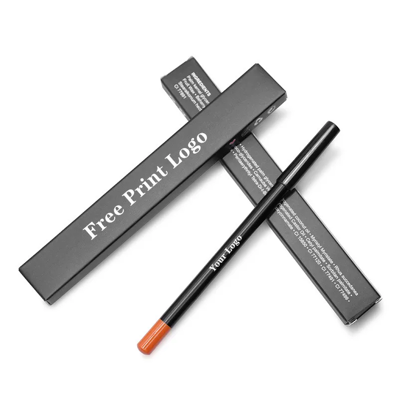 Lip Liner Wholesale Items For Business Matte Lipliner Pencil Black Brown Liners Waterproof Custom Logo Private Label Makeup 20PC