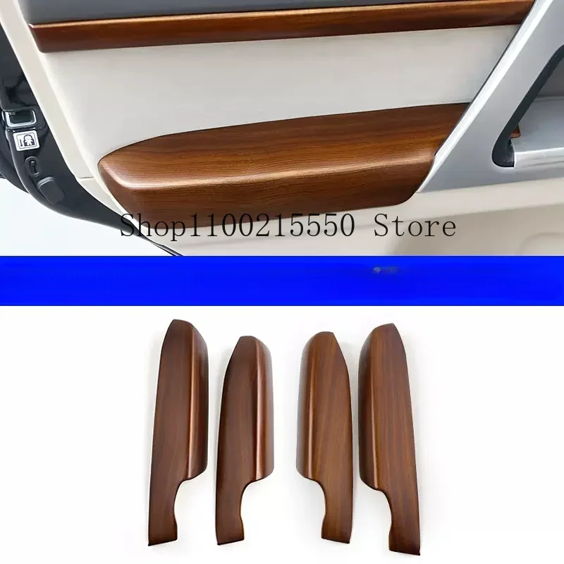 Car Door Armrest Peach Wood Protective Lid For Toyota Land Cruiser 200 LC200 FJ200 2008-2021 2020 Interior upgraded Accessories