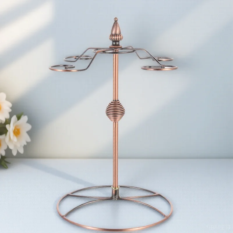 

Red Wine Glass Holder Vintage Hanging Iron Stemware Rack Upside Down Goblet Rack Home Bar Storage Display Wine Glass Holders