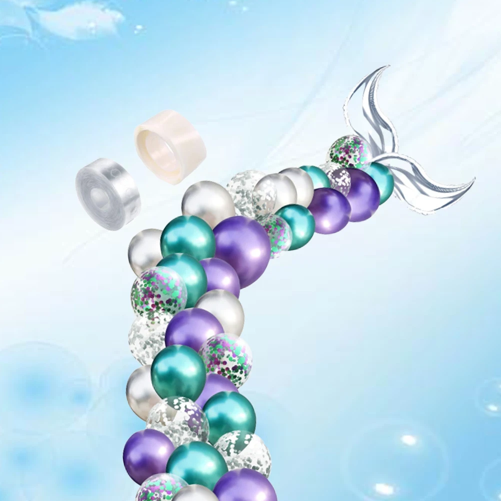 

44 Pcs Mermaid Tail Balloons Aluminium Film Party Decorations for Ages Birthday Home
