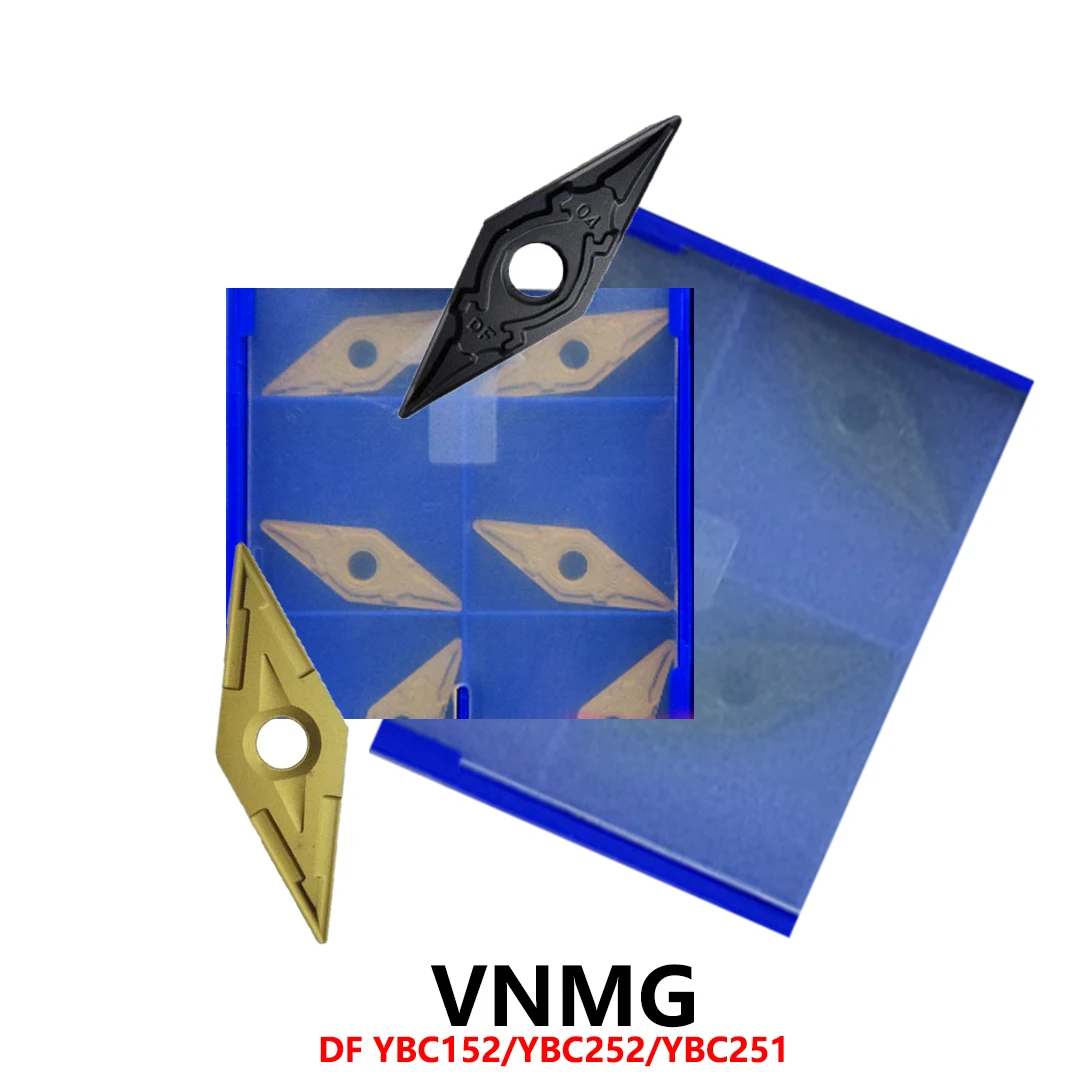 

твердосплавные пластины Твердосплавные вставки, инструменты, токарный станок, оригинальный VNMG160404 VNMG160408 DF YBC152 YBC252 YBC251, лезвия VNMG 160404 160408, пластина VNMG1604