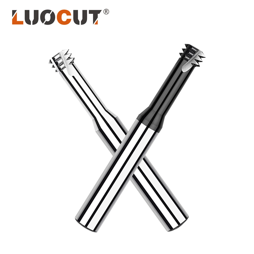 UNC UNF mill thread cutter HRC60  CNC coating Carbide end Mill thread Cutters for steel,stainless steel,aluminum