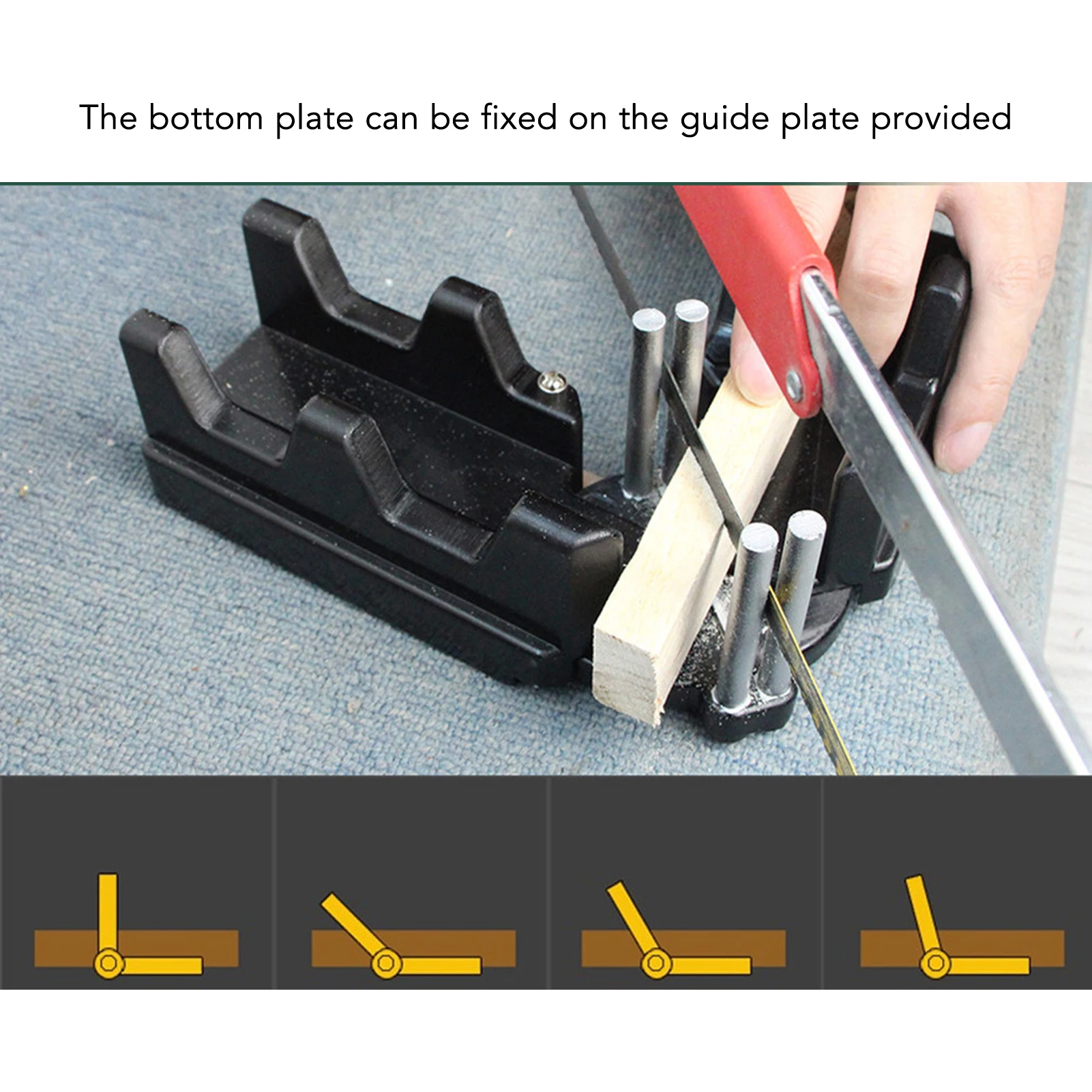 Measuring Template Instrument Black 2 in 1 85 Degrees To 180 Degrees Miter Angles Cutting Tool High Accuracy for Woodworking